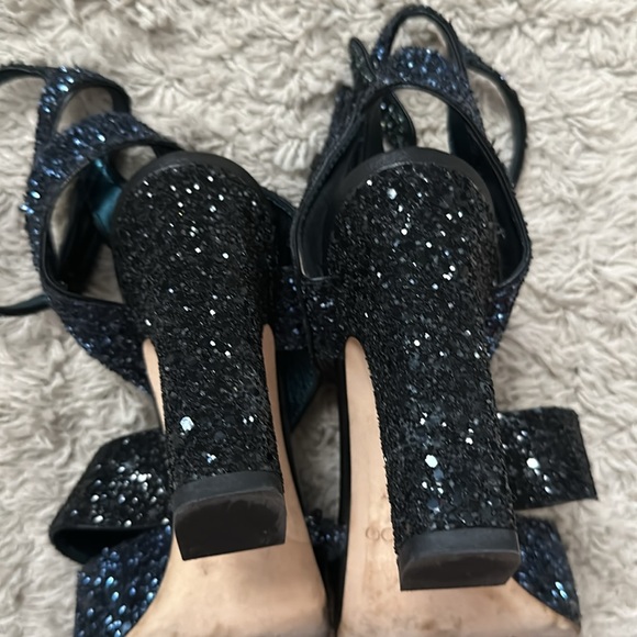 Jimmy Choo Falcon 100 Coarse Glitter Sandals - Picture 10 of 15
